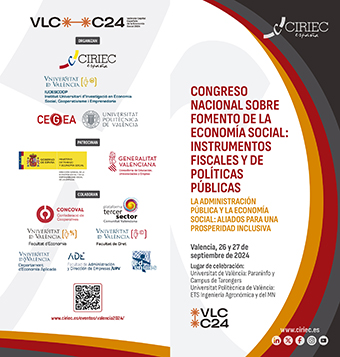 Disponible el programa del Congreso de CIRIEC, IUDESCOOP y CEGEA sobre Fomento de la Economía Social – Valencia, 26 y 27 de septiembre