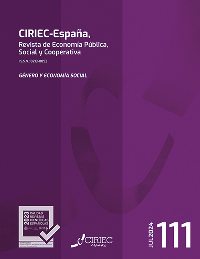 CIRIEC Nº 111 Julio 2024 Género y Economía Social